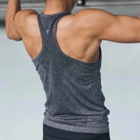 Zyia Active Gray Copper Charged Swifty Tank Stretch - Picture 1 of 5